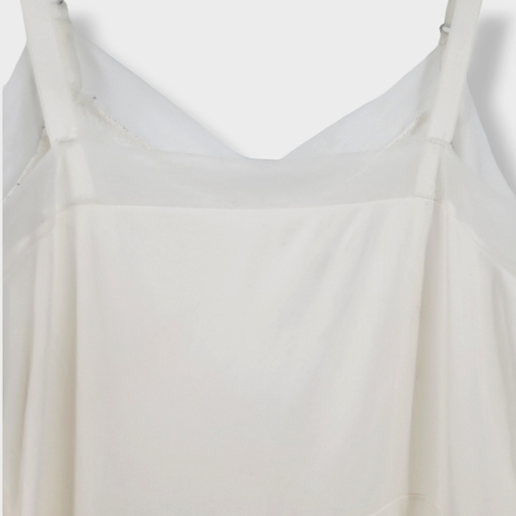 VINTAGE 1960s JOAN BROWNE Montgomery Ward Slip Dress Snow White Ivory - Picture 10 of 16